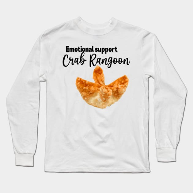 Crab Rangoon| Meme stickers, adult Shirt, stickers, self care stickers Long Sleeve T-Shirt by ILOVEY2K